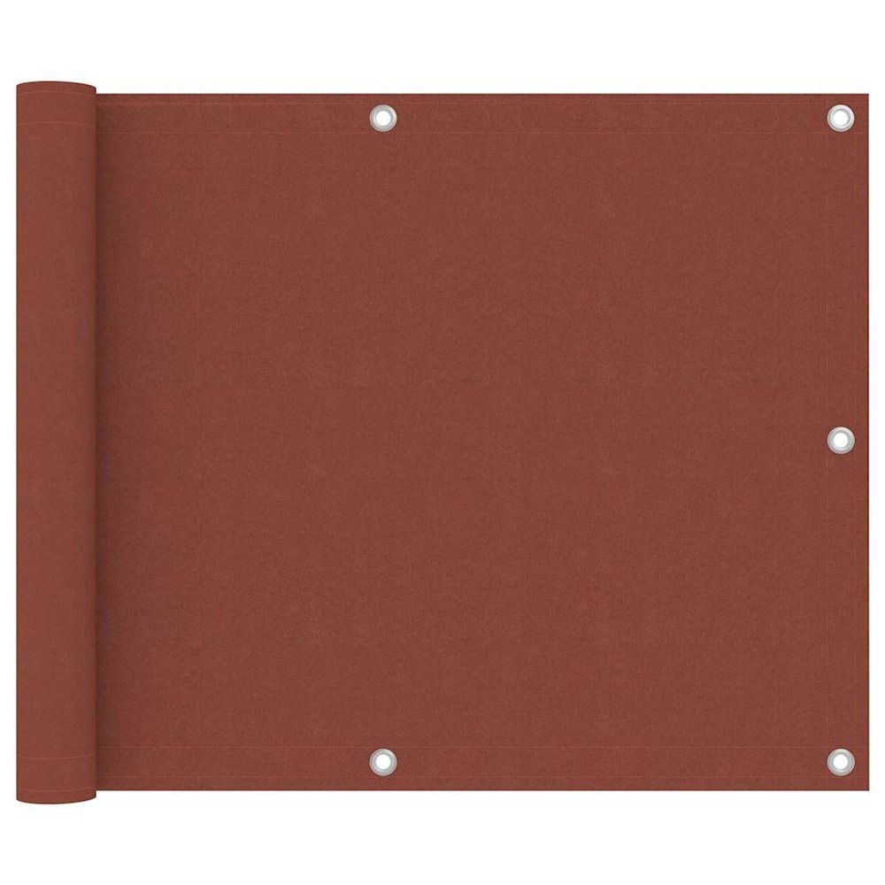 Écran de balcon terre cuite 75x500 cm tissu oxford