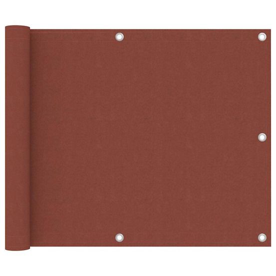 Écran de balcon terre cuite 75x500 cm tissu oxford