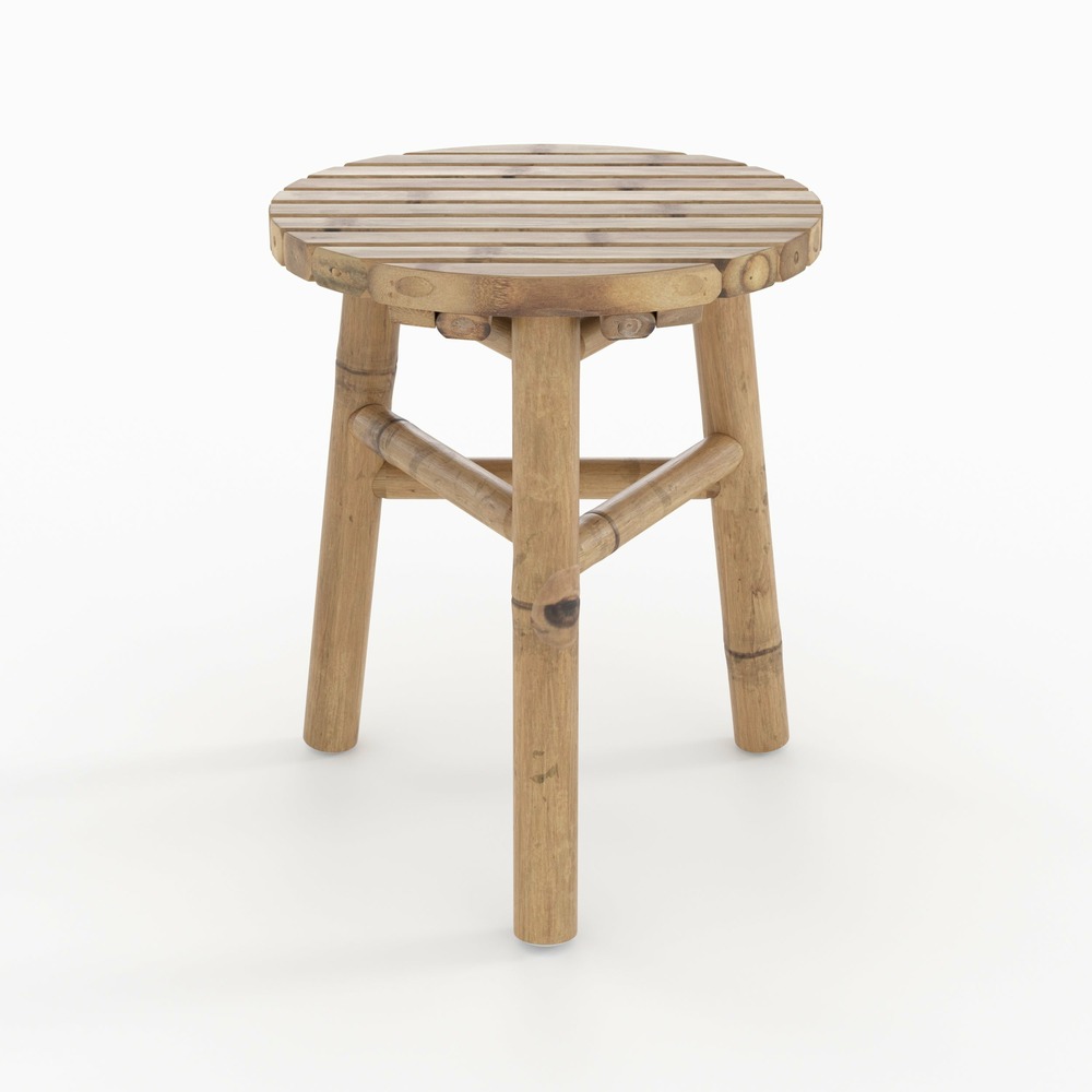 Eli-tabouret de jardin en bambou h38 cm