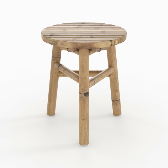 Eli-tabouret de jardin en bambou h38 cm