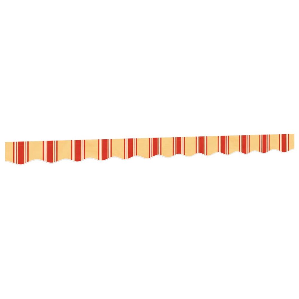 Tissu de remplacement de cantonnière d’auvent jaune orange 300 cm