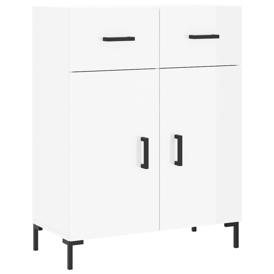 Buffet bahut commode armoire meuble de rangement organisateur cuisine salle de séjour salon brillant 69,5 x 34 x 90 cm bois d