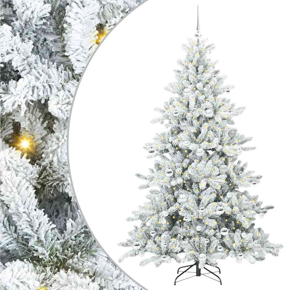 Sapin de noël artificiel à branches articulées blanc 180 cm