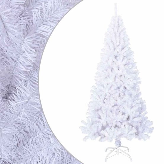 Arbre de noël artificiel avec branches épaisses blanc 240cm pvc