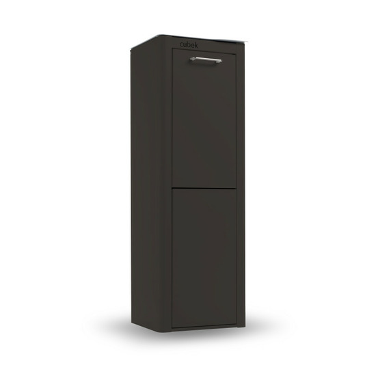 Poubelle cuisine de tri sélectif cubek, 2 compartiments de 20 litres.