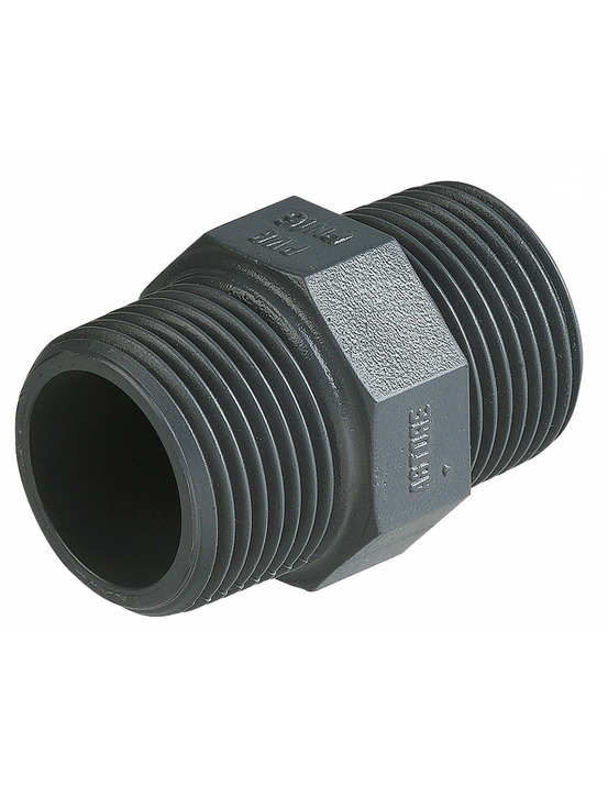 Mamelon pvc égal 33x42 raccord pvc égal fileté mâle - capvert