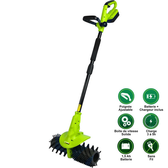 Kino brosse 3 en 1 électrique pour gazon synthétique