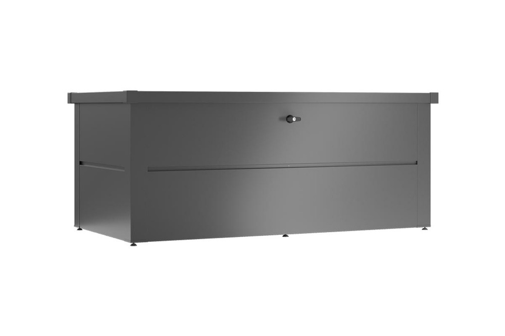 Coffre de jardin - taille m - anthracite - 165x85x69 - acier
