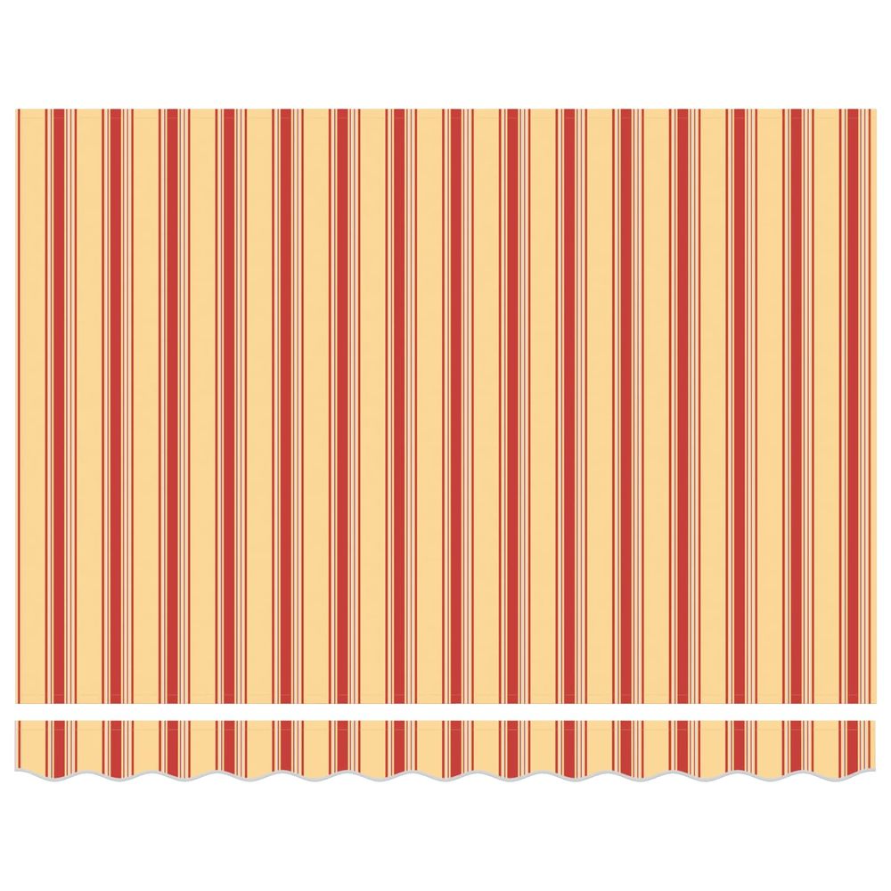 Auvent rétractable jaune et orange 350 x 250 x 165 cm