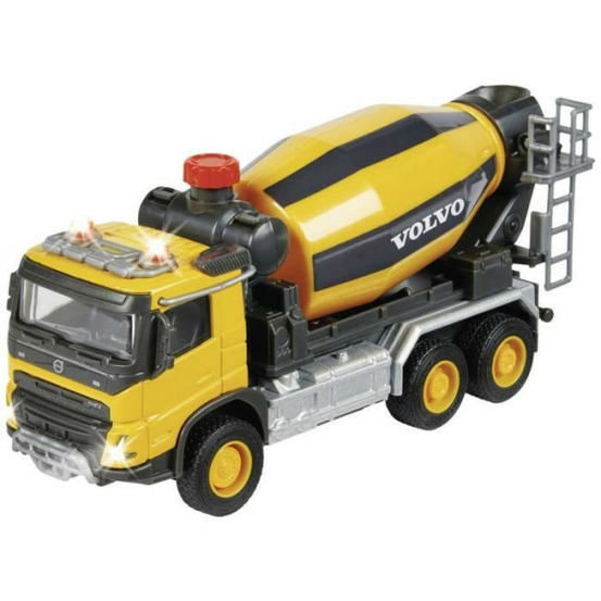 Véhicule de chantier - majorette - camion toupie volvo - 19 cm - sons et lumieres - mixte