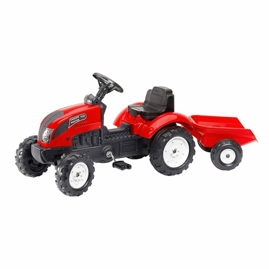 Tracteur à pédales à enfourcher country farmer rouge