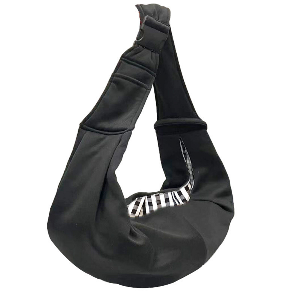 Le sac à dos pour animaux de compagnie peut être porté sur l'épaule ou en bandoulière, pliable noir