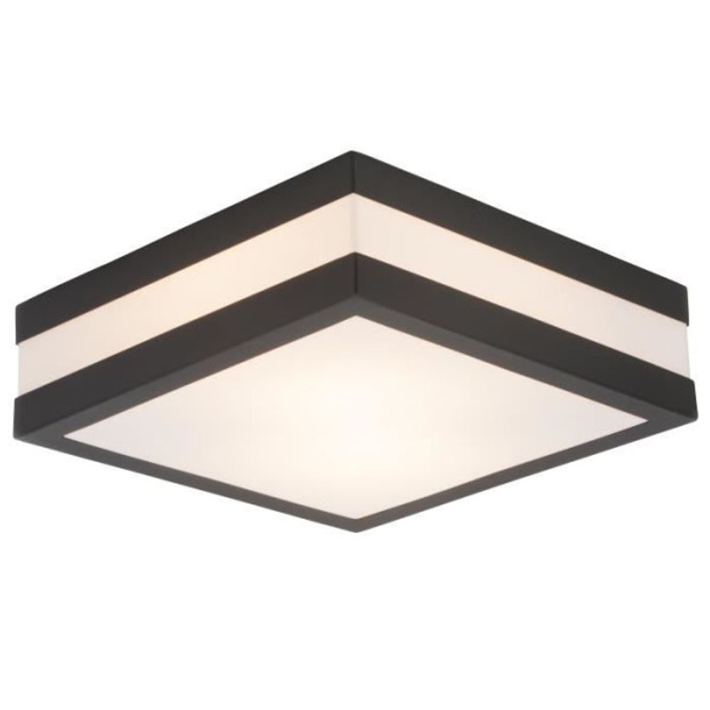 Applique murale extérieure - - matteo - acier inoxydable et plastique - anthracite et blanc - e27 - 2 x 40 w ip44