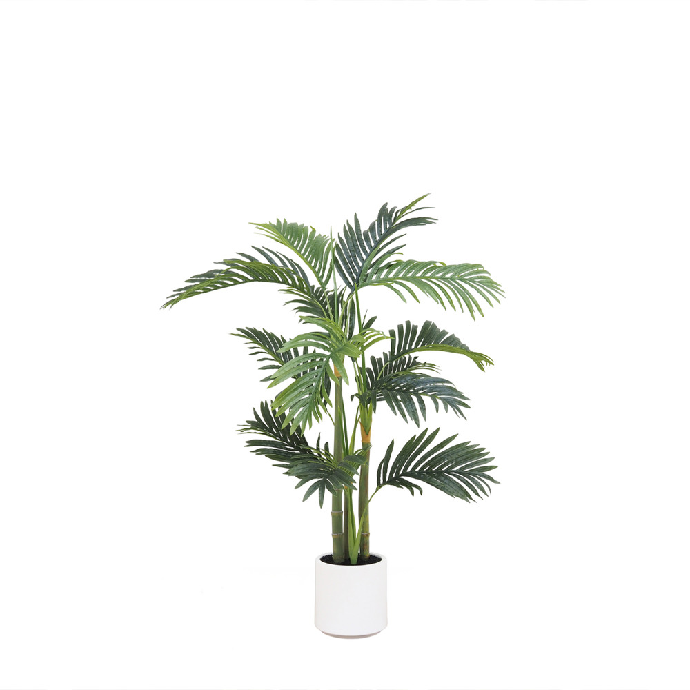 Palmier artificiel pot blanc 110cm