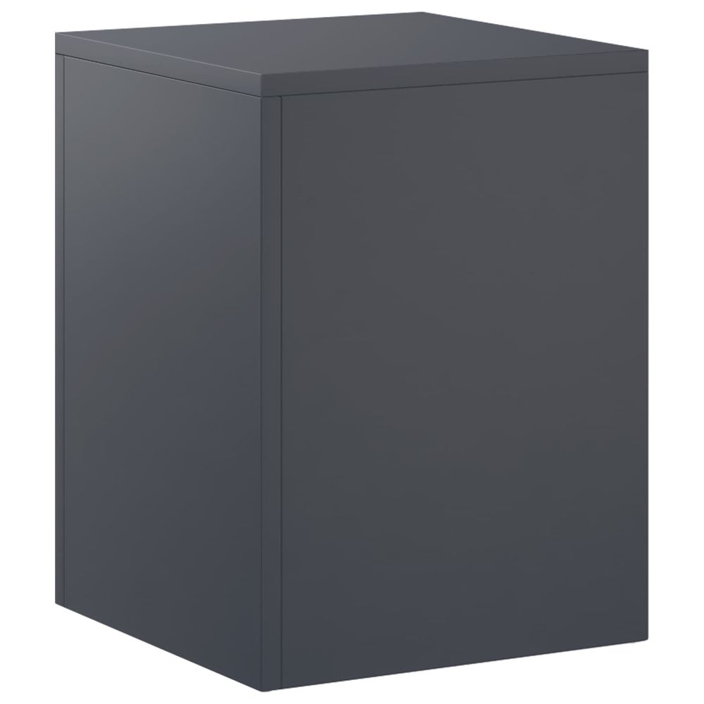 Support de plante anthracite 30 x 30 x 40 cm acier inoxydable