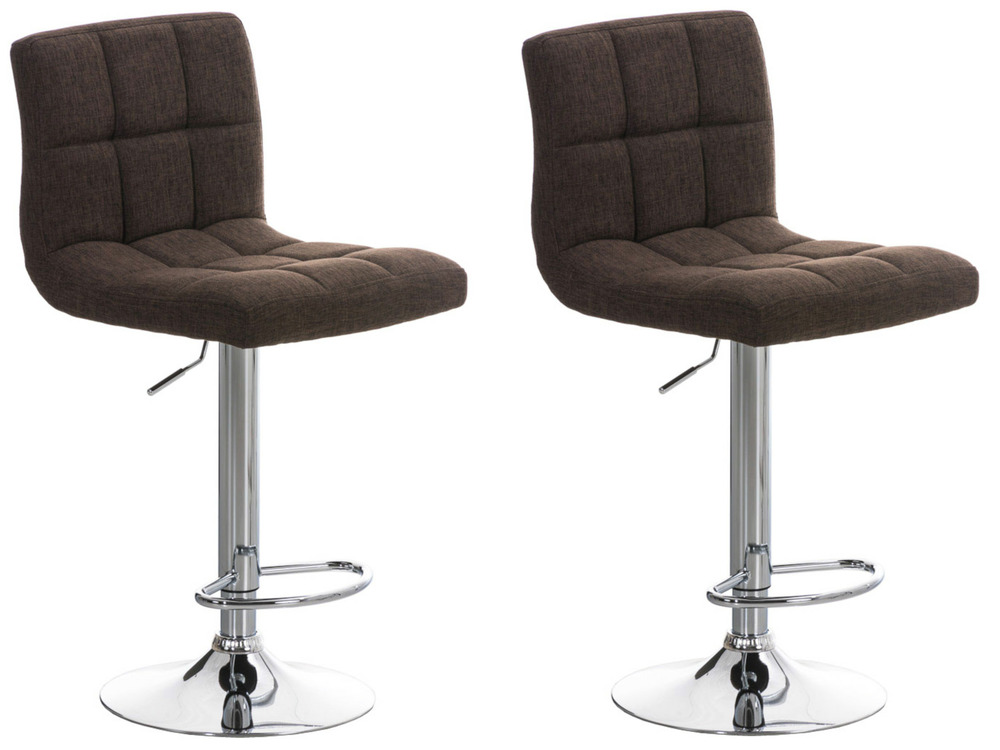 Lot de 2 tabourets de bar pérou tissu c