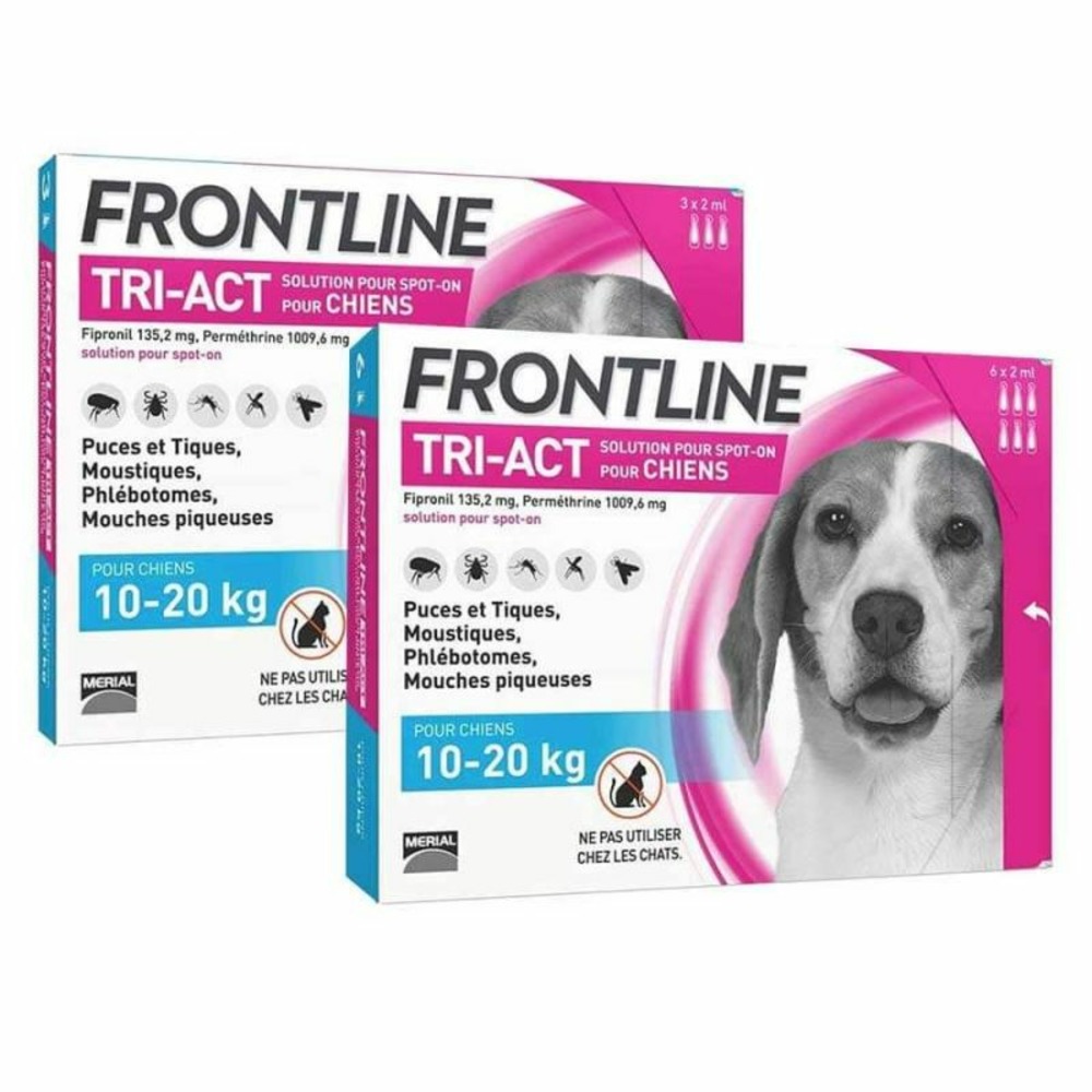Frontline tri-act chien m (10-20 kg) - boehringer 6 pipettes