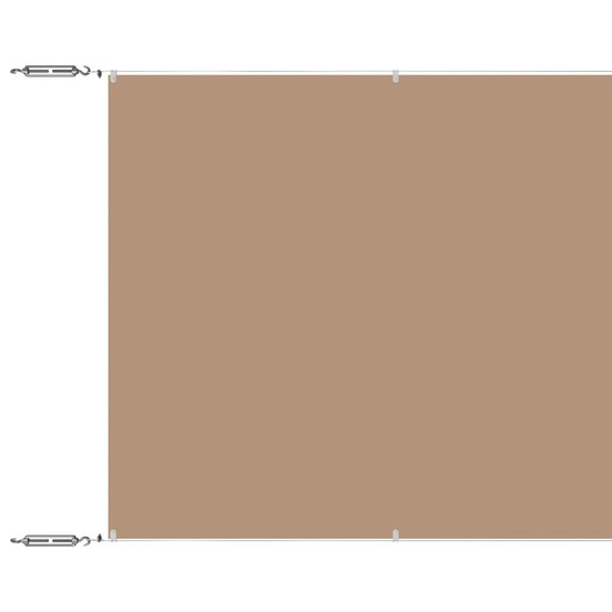 Auvent vertical taupe 140x800 cm tissu oxford