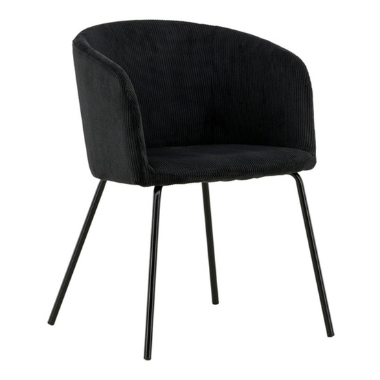 Chaise en velours côtelé