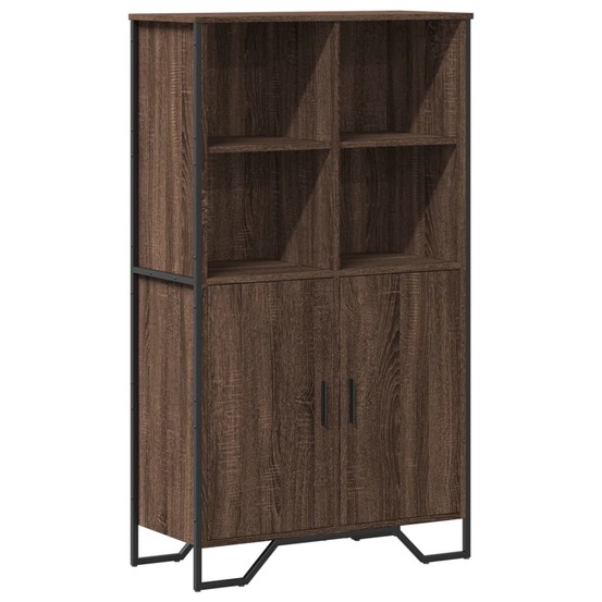 Buffet bahut commode armoire meuble de rangement organisateur cuisine salle de séjour salon haut 79,5 x 35,5 x 137,5 cm bois