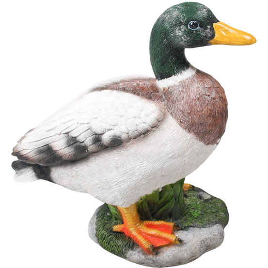 Canard colvert en résine debout