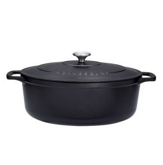 Cocotte ovale en fonte émaillée 27cm noire sublime - puc472701