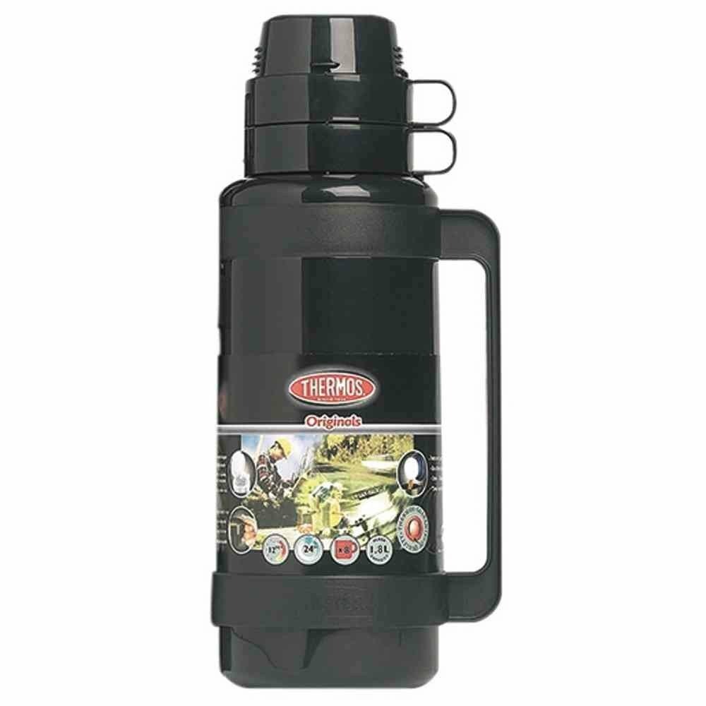 Bouteille isotherme plastique 1.8l noir - 061080