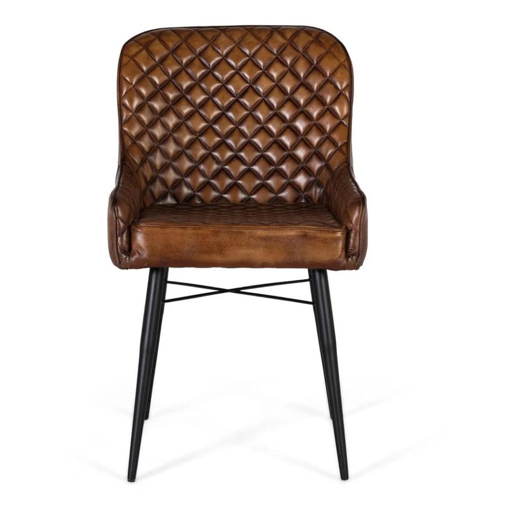 Chaise fer marron - décoration d'autrefois