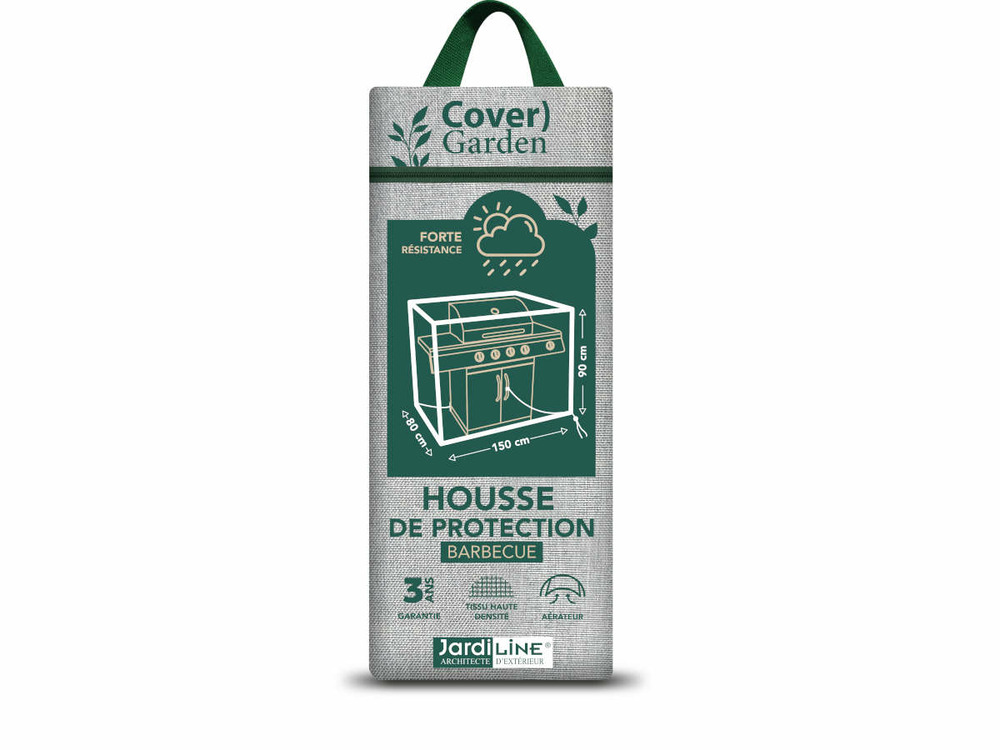 Housse de protection cover garden pour barbecue - 147 x 80 x 90 cm