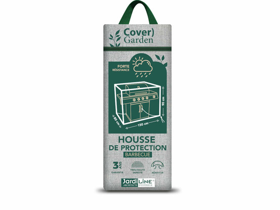 Housse de protection cover garden pour barbecue - 147 x 80 x 90 cm