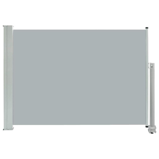Auvent latéral rétractable de patio 80x300 cm gris