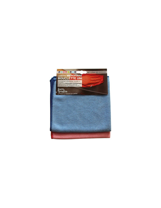 Lavettes microfibre 40x40 320gr/m2 lot de 2 - tissages de beaulieu