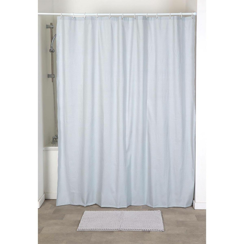 Rideau de douche microfibre 180x200cm- gris clair