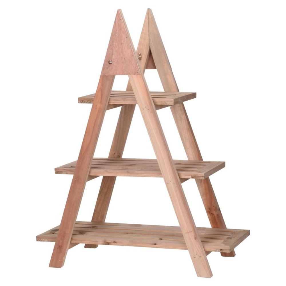 Support à plantes avec 3 niveaux 48x32x79 cm bois
