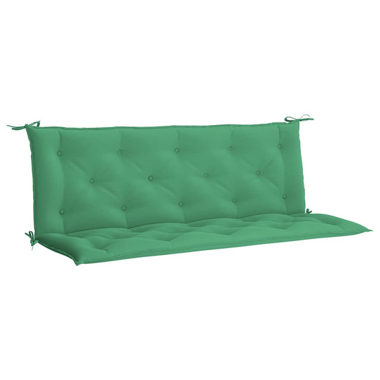 Coussin de banc de jardin vert 150x(50+50)x7 cm tissu oxford