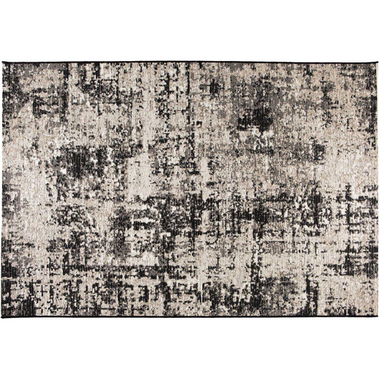 Tapis extérieur en polypropylène catania noir 170 x 120 cm