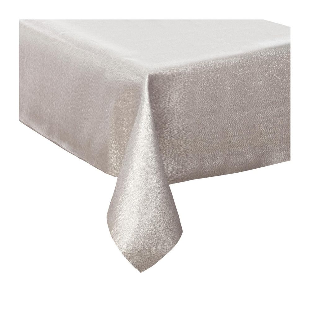 Nappe blanche pailletée 140 x 240 cm