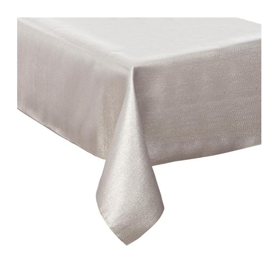 Nappe blanche pailletée 140 x 240 cm