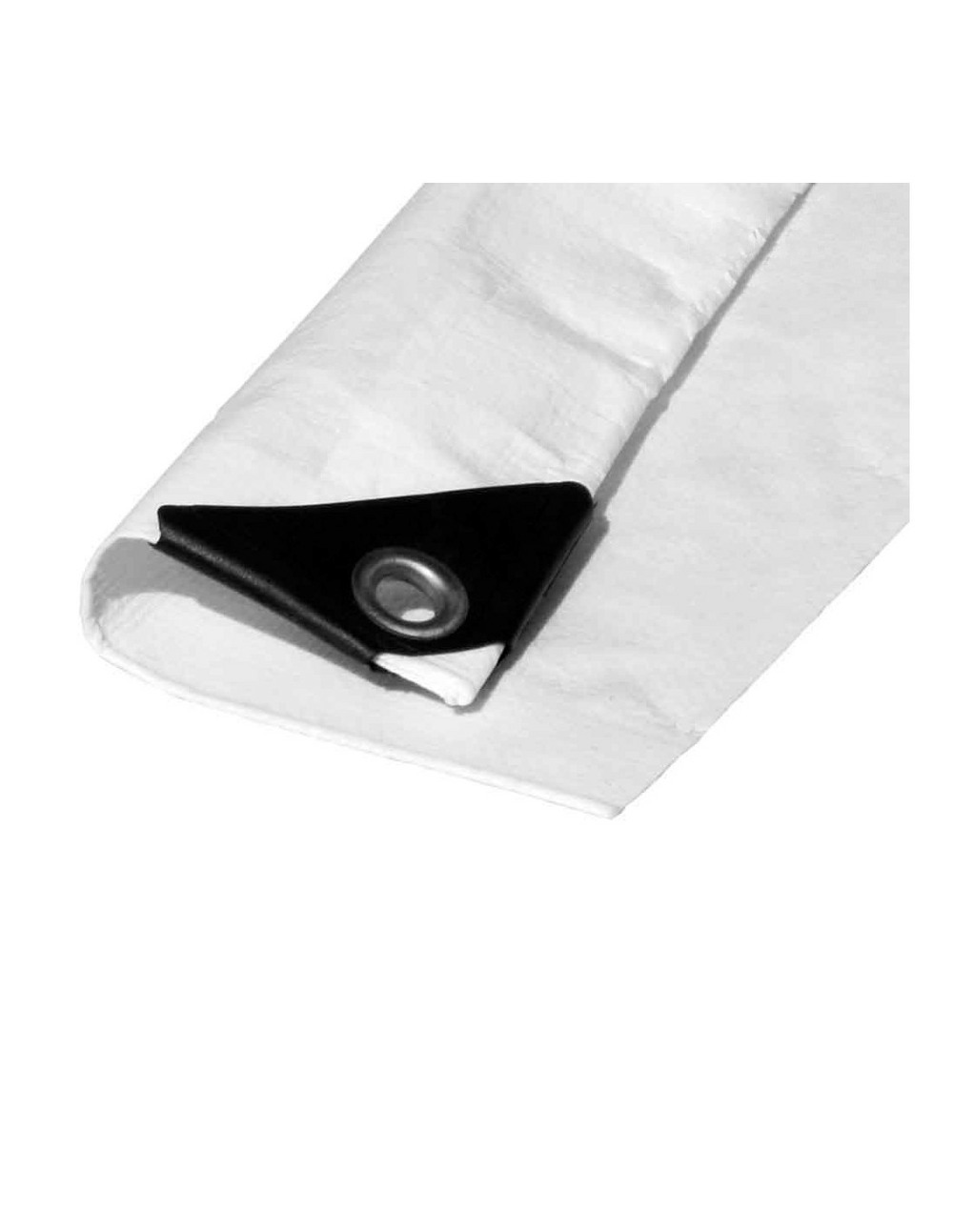 Bache 5x8m double face. Couleur blanc. Densité 90g/m² - edm