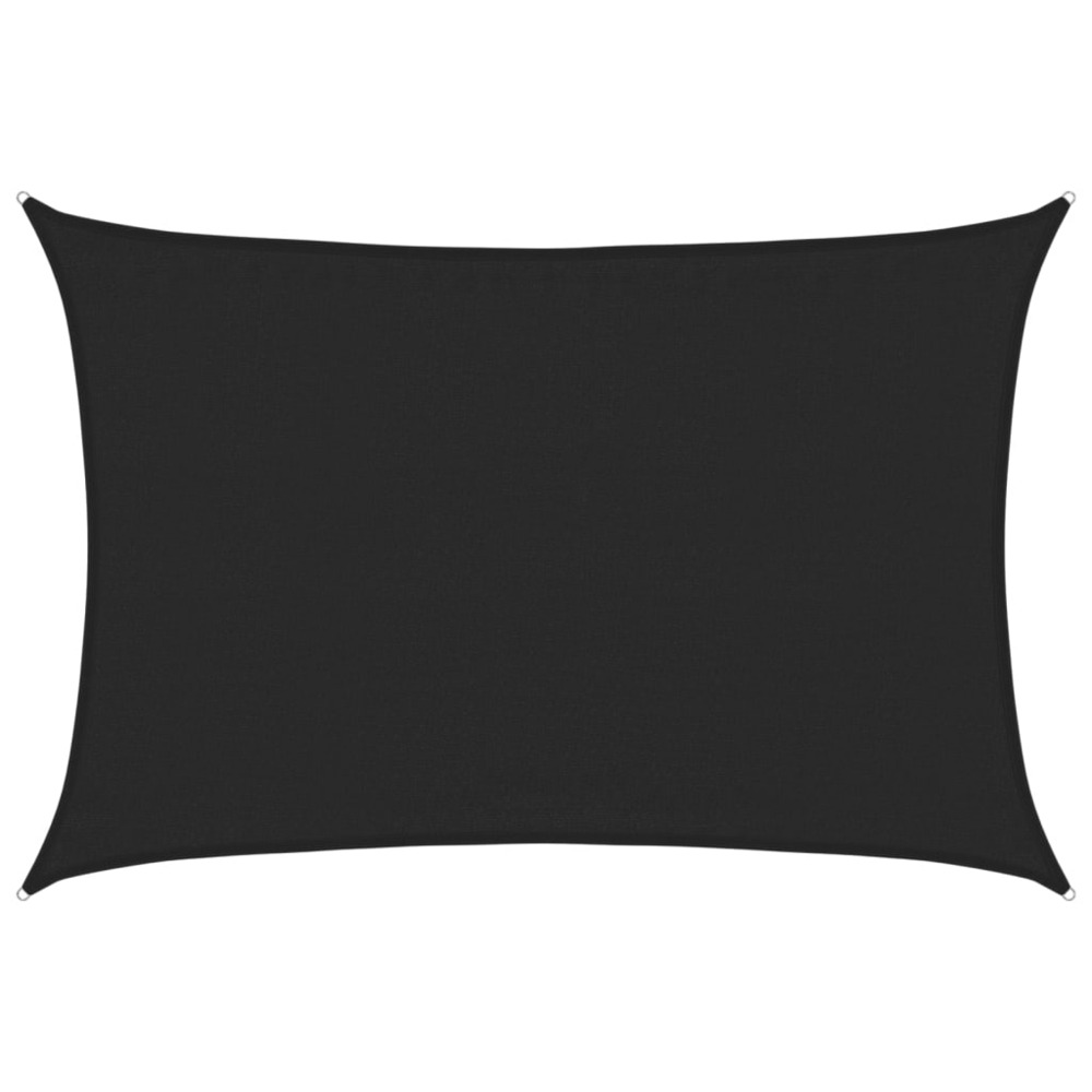 Voile d'ombrage 160 g/m² noir 3,5x4,5 m pehd