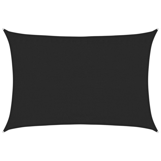 Voile d'ombrage 160 g/m² noir 3,5x4,5 m pehd