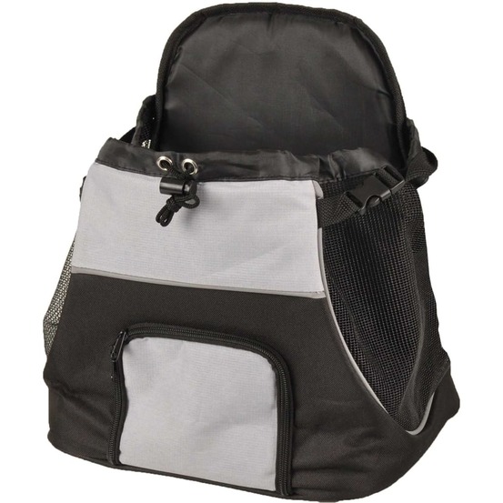 Caisse de transport pour animaux sybil noir et gris 518123