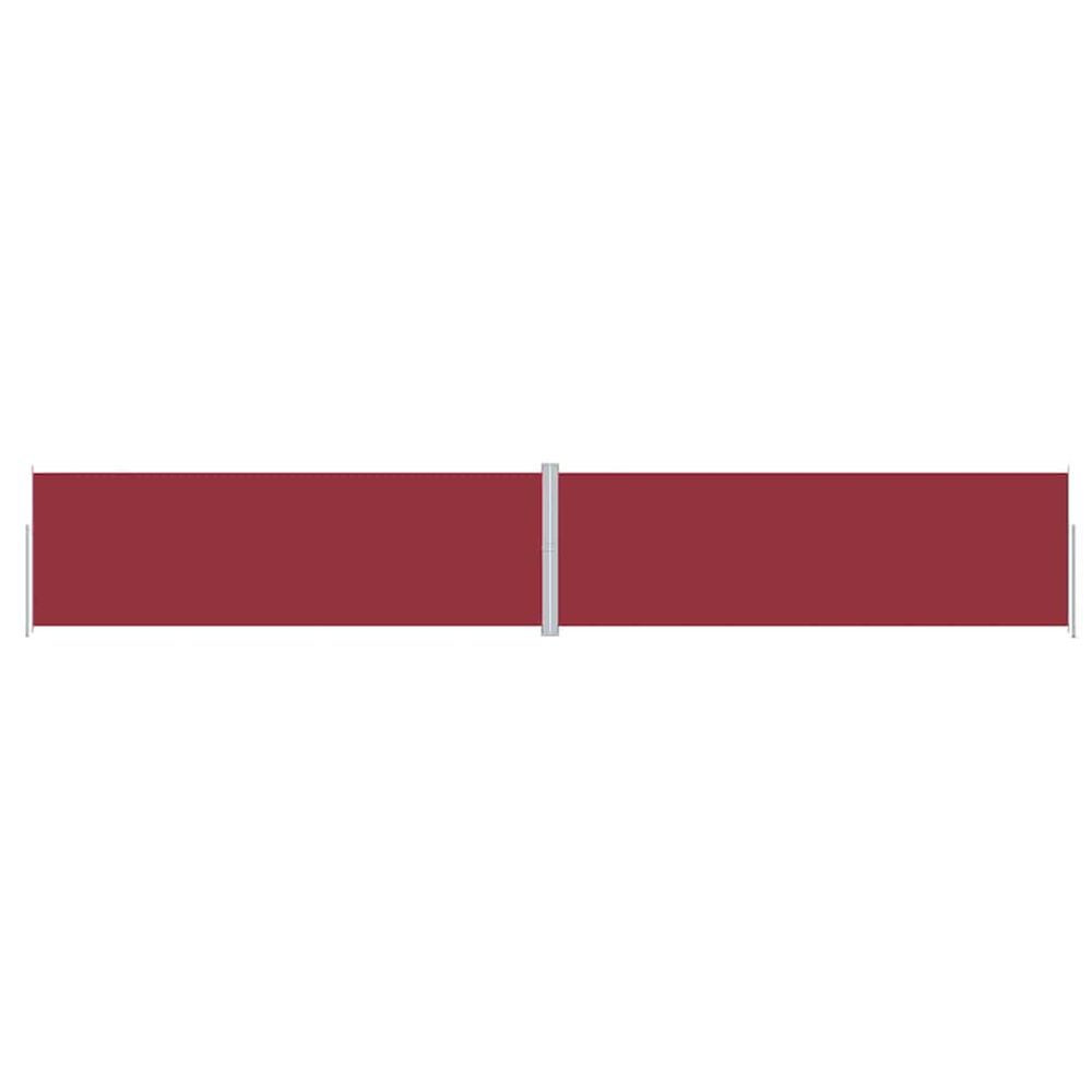 Auvent latéral rétractable rouge 200x1200 cm