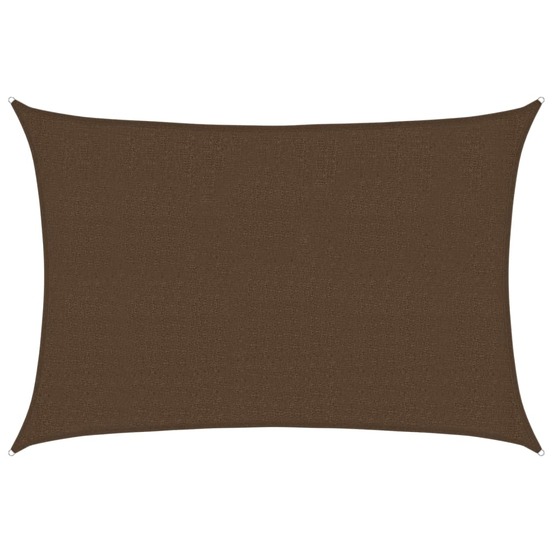 Voile d'ombrage 160 g/m² marron 2,5x4 m pehd