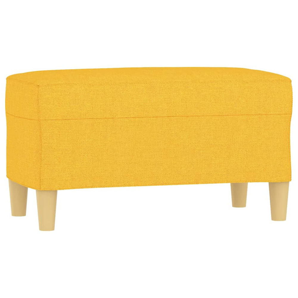 Banc jaune clair 70x35x41 cm tissu
