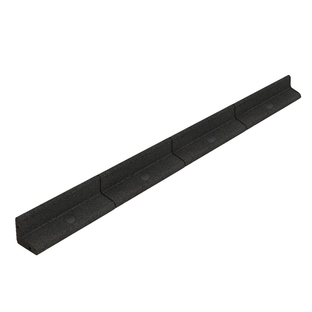 Lot de 14 bordures de jardin flexibles en caoutchouc 1,2 m & maillet - noir