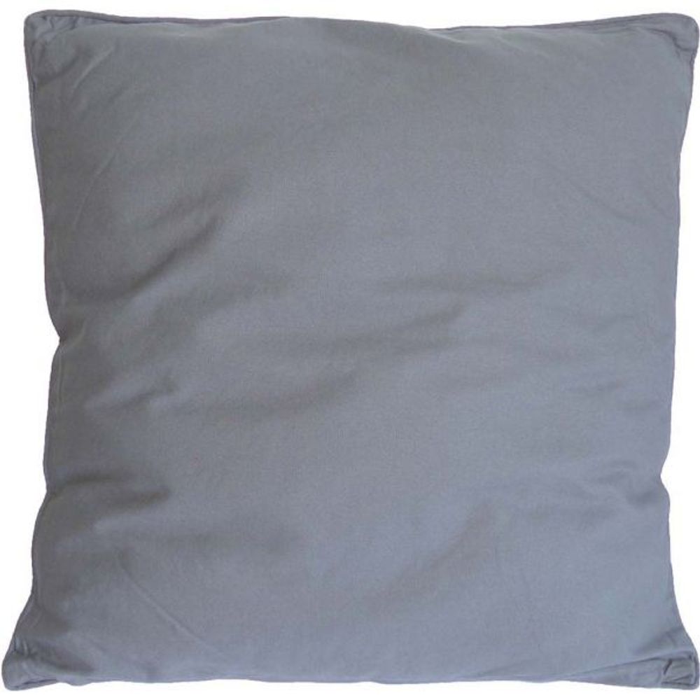 Coussin carré pour dossier de canapé 60 cm gris