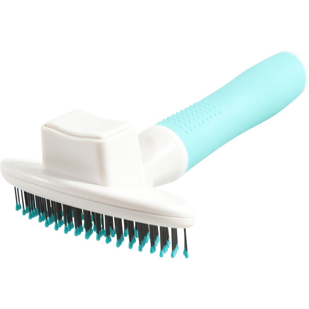 Brosse a picot doux retractable taille xs pour chiot.