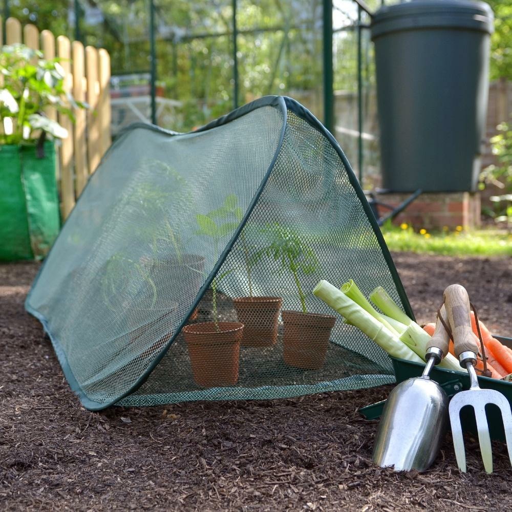 GardenSkill Mini Tunnel de Jardin Pop Up - Filet Anti-Oiseaux Anti-Insecte Housse pour Plantes, Jardinières, Pot de Fleur - 100x40cm
