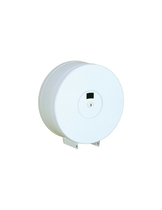 Distributeur geant papier hygienique pour rouleaux 400m epoxy blanc - rossignol